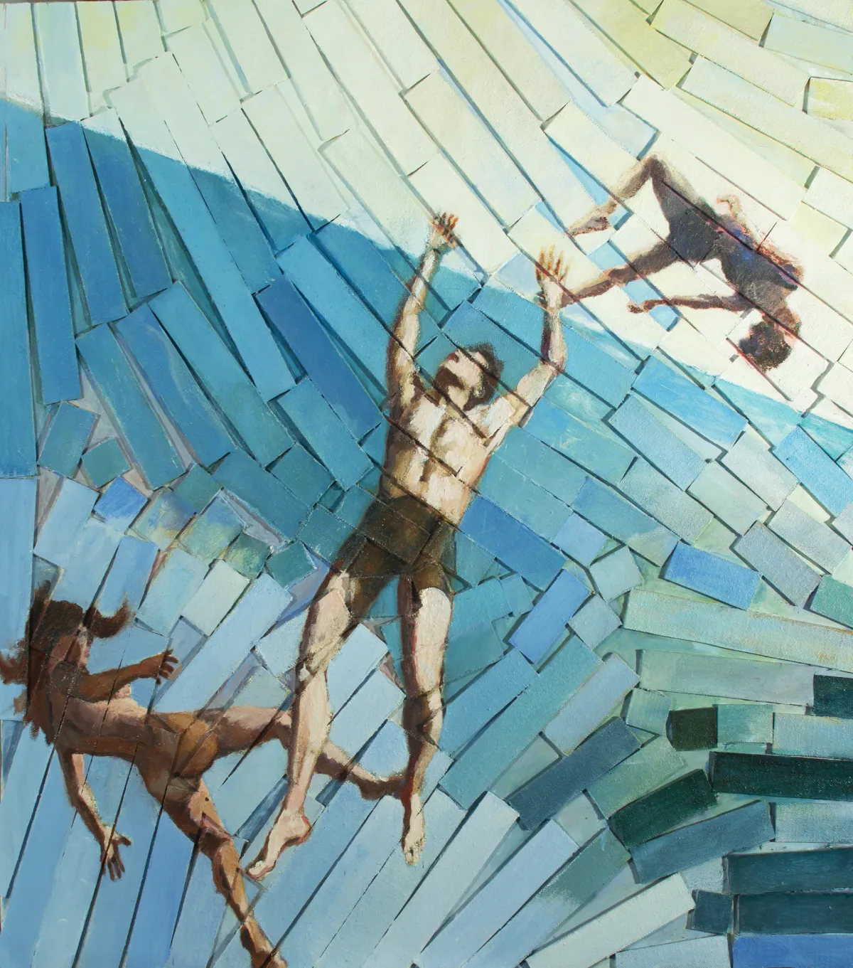 Somersault Painting - three-figure choreography | Nicholas Stedman