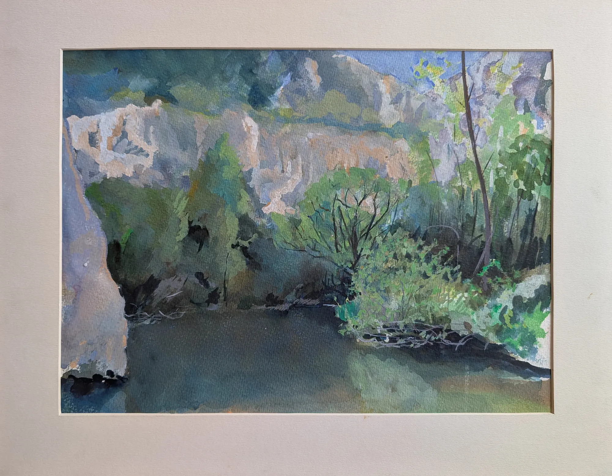 Off-white passe-partout