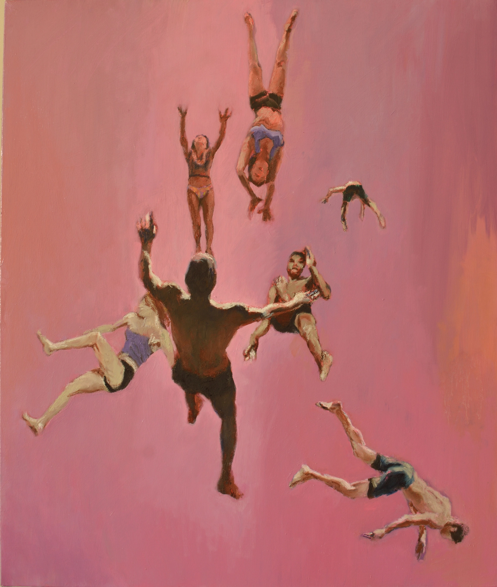 Cluster - Body Language Series | Nicholas Stedman - cluster of figures, floating bodies art, Nicholas Stedman