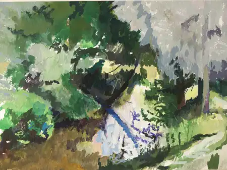 Stour Abstract Reflections Trees - Nicholas Stedman