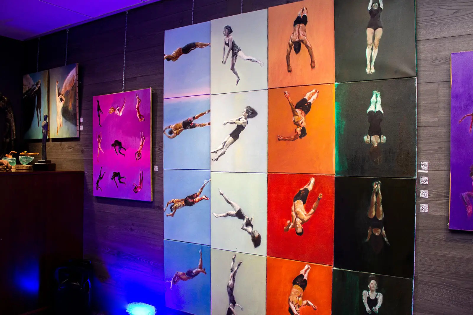 Installation view of Le Grand Bleu in Palermo, Italy